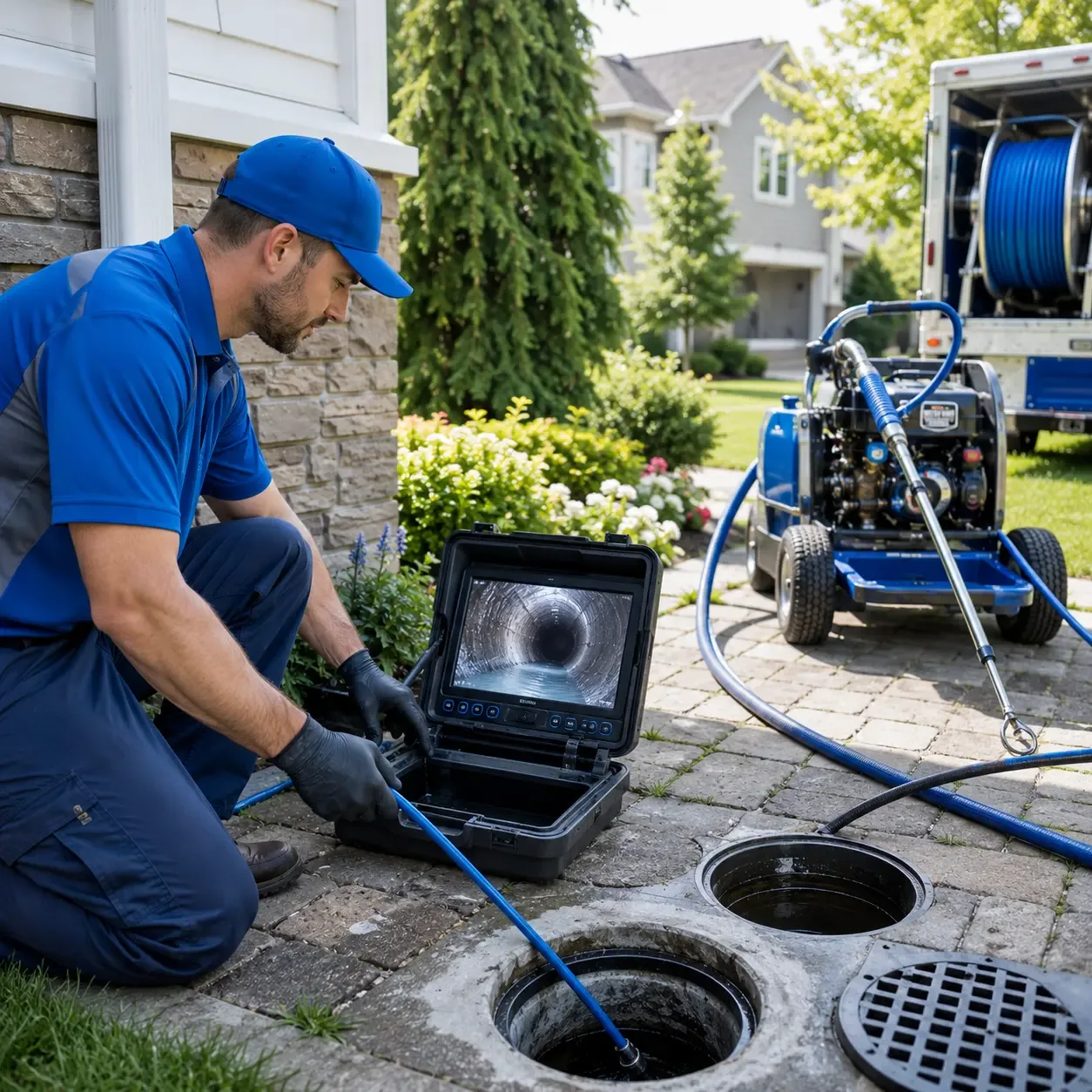 Outdoor drain cleaning professionals serving Crownsville, MD